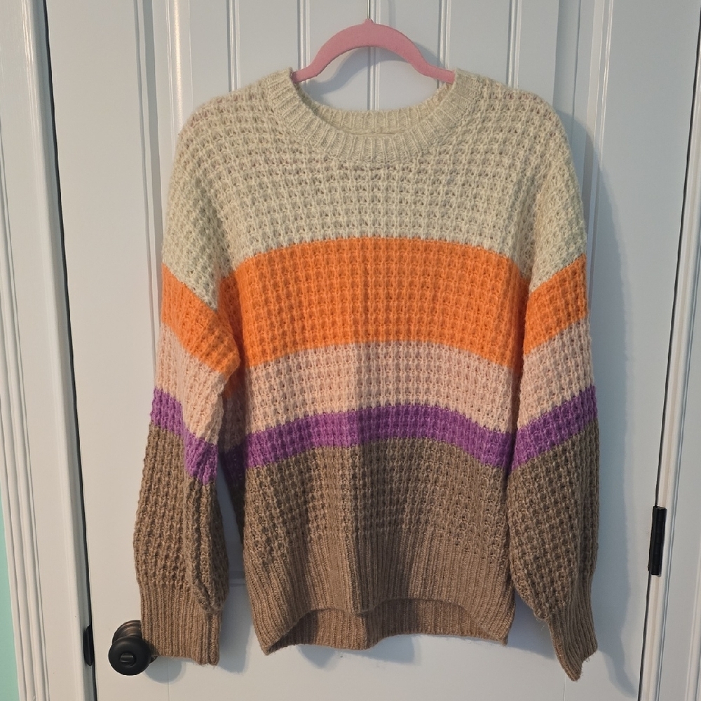 Universal Thread Womens Multicolor Striped Sweater Medium